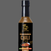 A small bottle of hot sauce